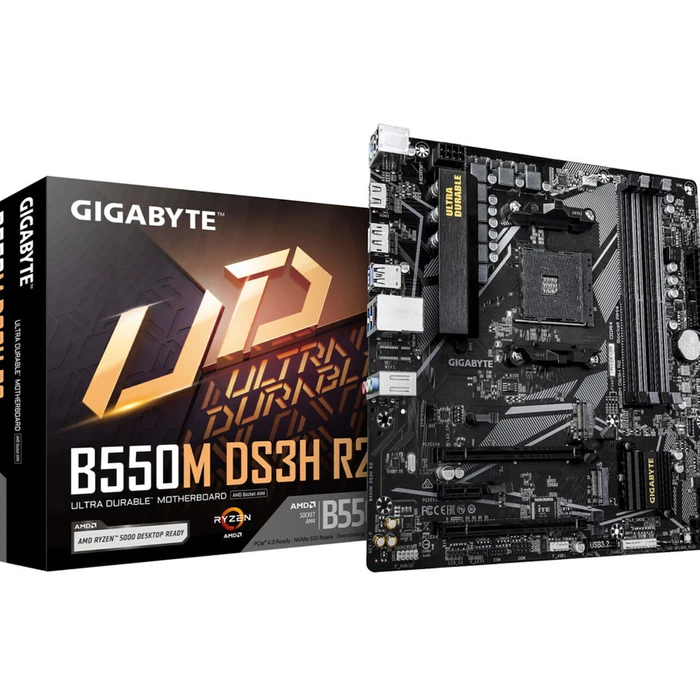 Motherboard Gigabyte B550M DS3H R2 (B550,AM4,mATX,DDR4)