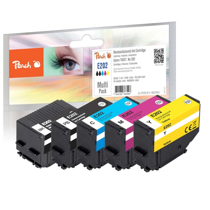 Μελάνι Συμβατό Peach Epson Nr.202 Multipack REM,KOM