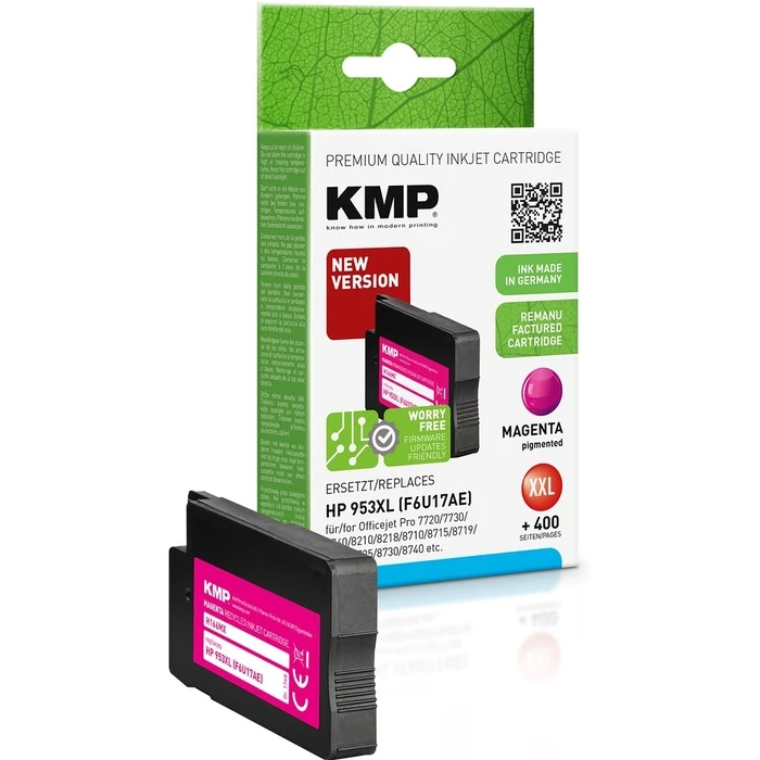 Μελάνι Συμβατό KMP HP 953XL (F6U17AE) magenta 2000 S. Hybrid-Chip refilled