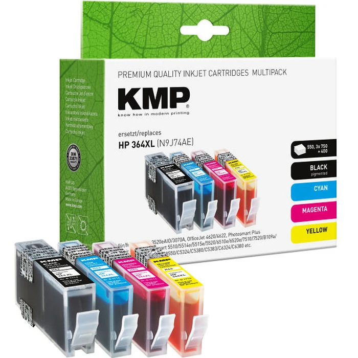 Μελάνι Συμβατό KMP HP Nr.364XL N9J74AE bk,c,m,y
