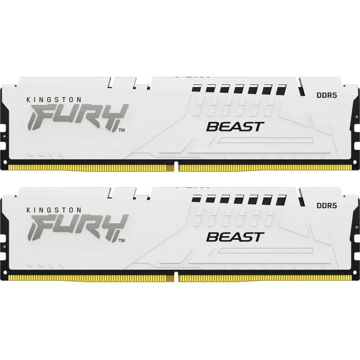 Μνήμη RAM Σταθερού DDR5 64GB Kingston 6400 CL32 KIT (2x32GB) FURY Beast Whi
