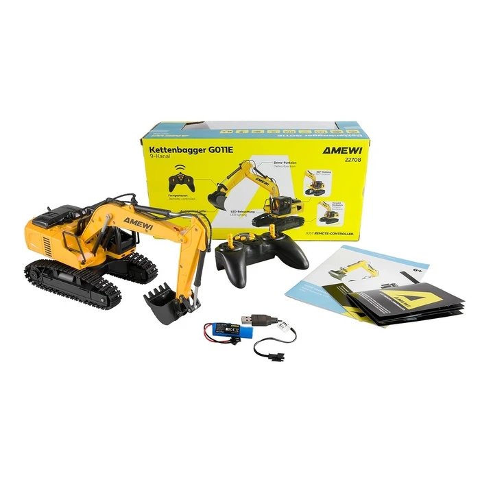 Τηλεκατευθυνόμενο Amewi G011E tracked excavator 9-channel 1:24 RTR