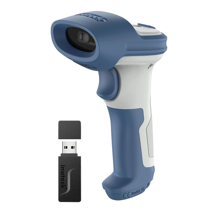 Barcode Scanner Inateck 73 white Blue [BCST-73_white Blue]
