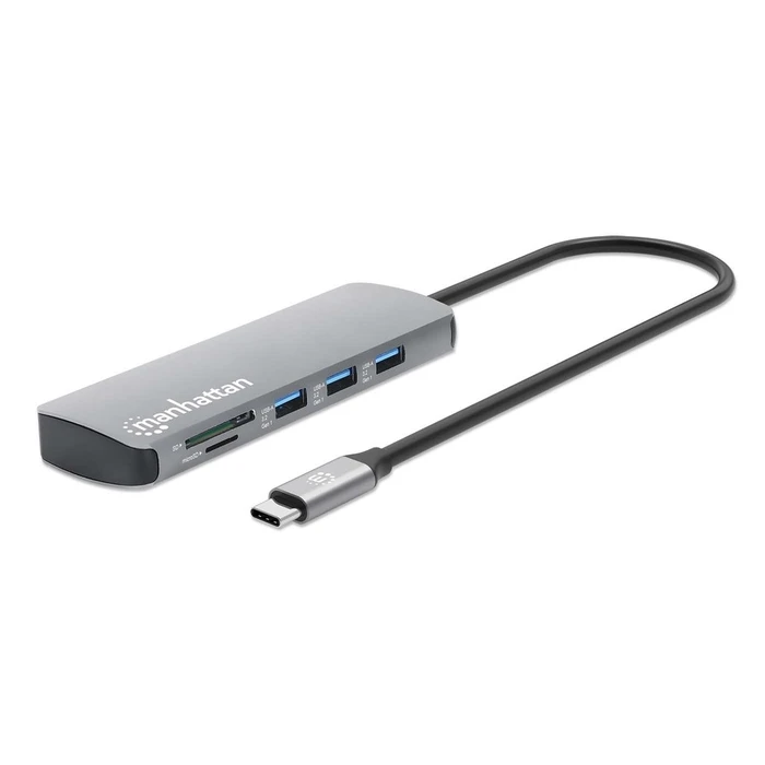 Docking Station Manhattan USB-C PD to HDMI 9-in-1 4K