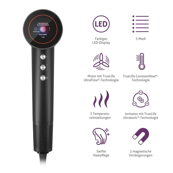 Πιστολάκι Μαλλιών Truelife D9 5xModes/3xTemperature-/2xSpeed.level