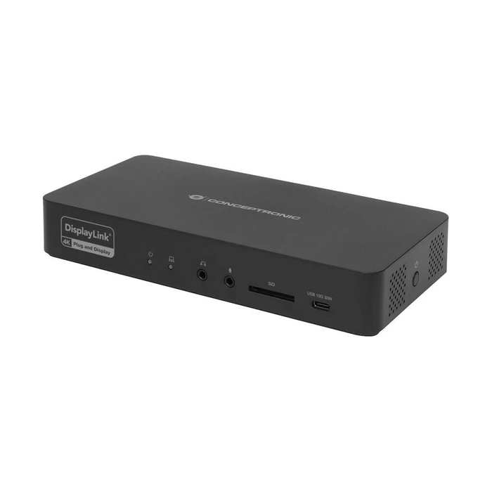 Docking Station Conceptronic 17-1 USB-C->HDMI,DP 4K/60Hz,GbE,USB-C sw