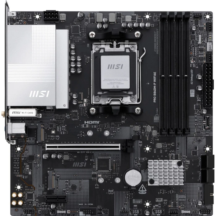 Motherboard MSI Pro B840M-P Wifi6E (B840,AM5,mATX,DDR5)