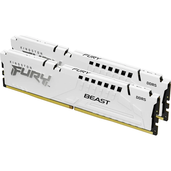 Μνήμη RAM Σταθερού DDR5 64GB Kingston 5200 CL40 KIT (2x32GB) FURY Beast Whi