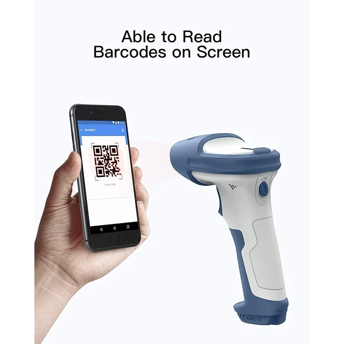 Barcode Scanner Inateck 73 white Blue [BCST-73_white Blue]