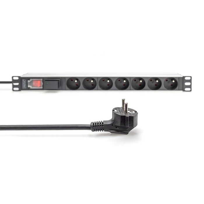 Πολύπριζο Rack Digitus PDU 1U 7xCEE7/5 FR 230V/16A Black