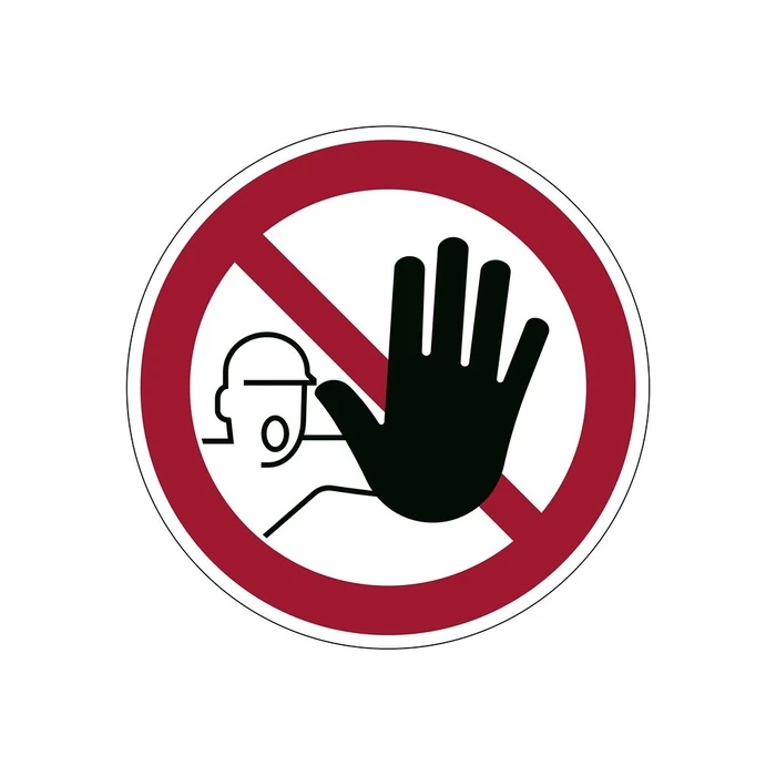 Πινακίδα Απαγόρευσης Durable prohibition sticker 'No entry'