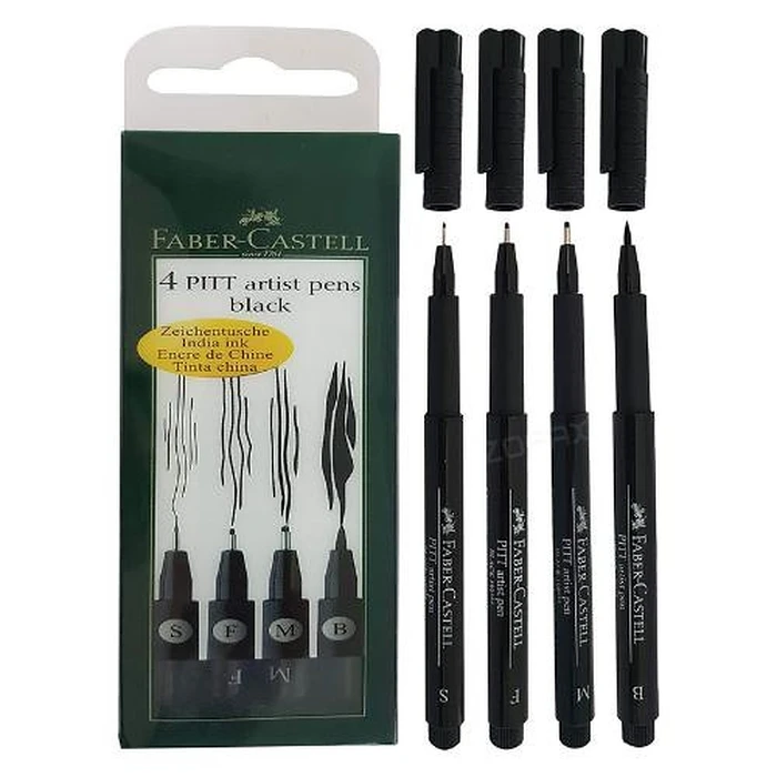 Μαρκαδόροι Σχεδίου Faber-Castell Pitt Artist Pen Farbe 199 4x