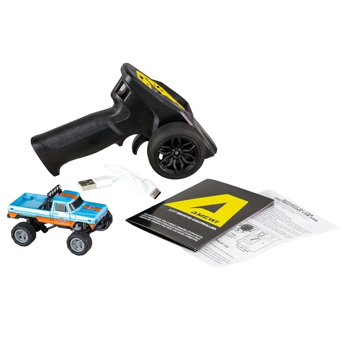 Τηλεκατευθυνόμενο Amewi RC Monstertruck DieCast 1:64 RTR Blue/orange /6+