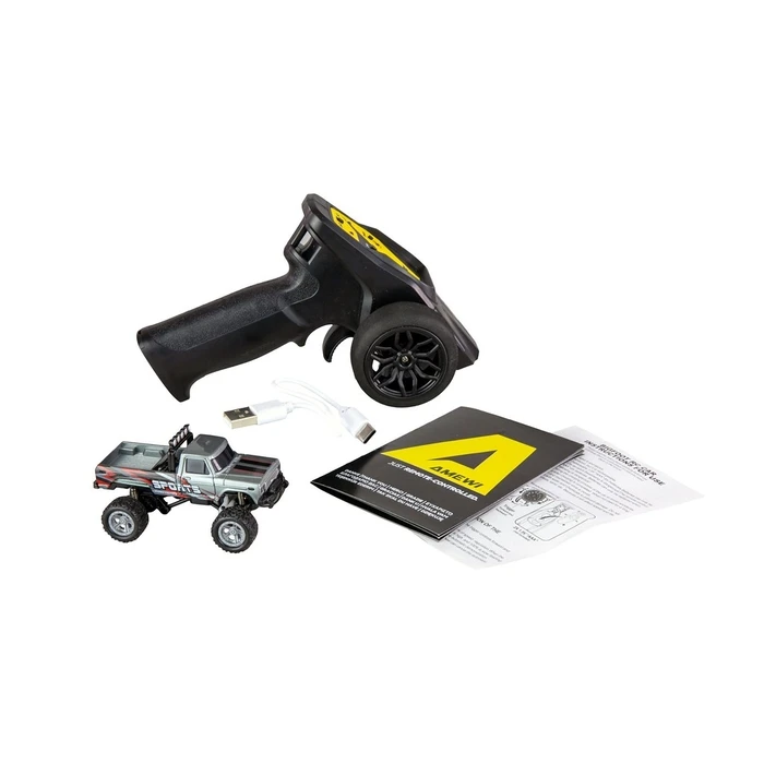 Τηλεκατευθυνόμενο Amewi RC Monstertruck DieCast 1:64 RTR Gray /6+