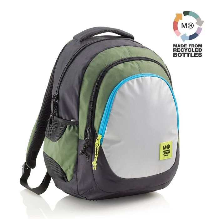 Σχολική Τσάντα Miquelrius Rucksack Triple Berlin Recy 30l 3 compartments Green