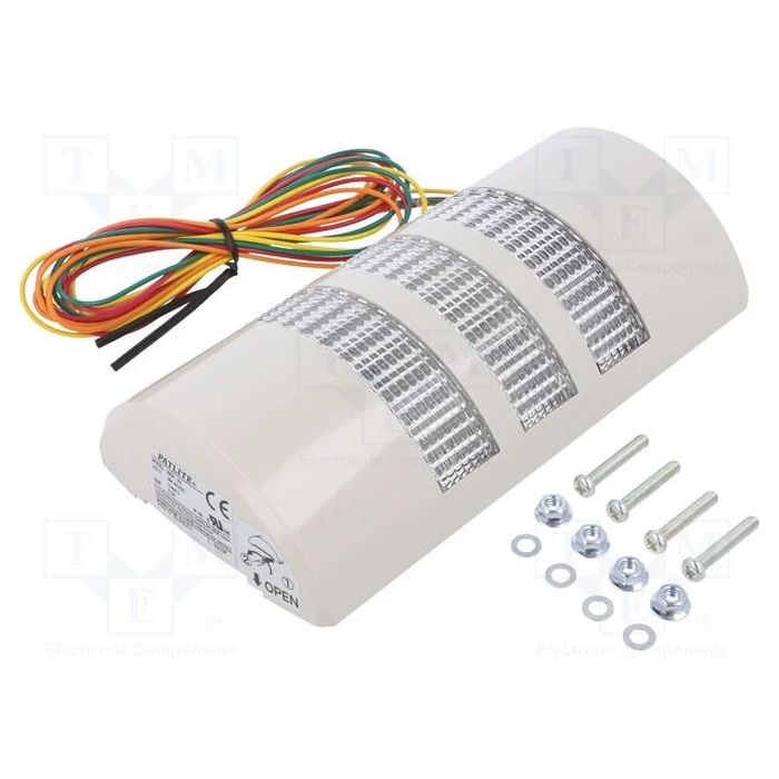 Φωτεινός Σηματοδότης Patlite WEP-302FB-RYG Wandm. Buz LED R-Y-G White