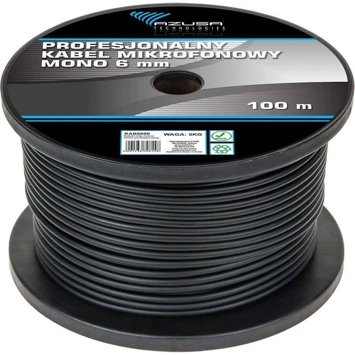 Καλώδιο Μικροφώνου Mono Microphone 6mm Professional 100m