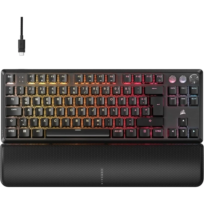 Πληκτρολόγιο Gaming Corsair K70 PRO TKL USB QWERTZ German Black