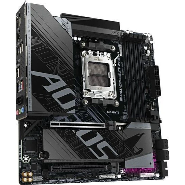 Motherboard Gigabyte B840M AORUS ELITE WIFI6E - AMD Ryzen 9000 CPUs, 10+2+2 Phases VRM