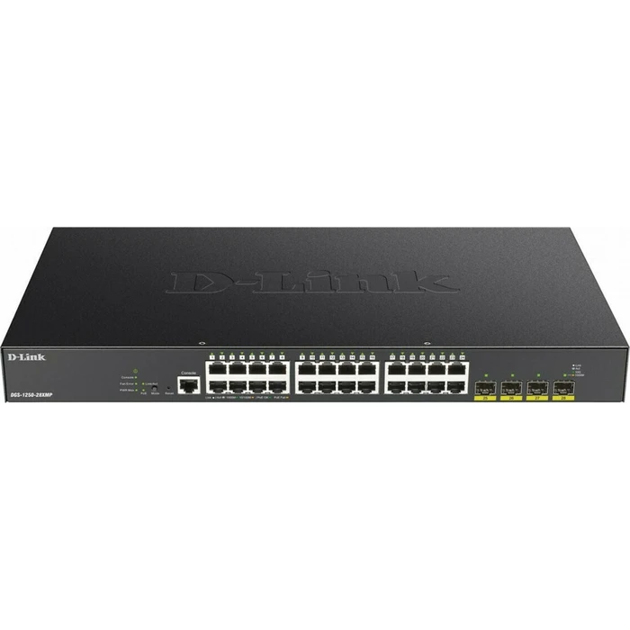 Network Switch D-Link 24-port Gigabit PoE Smart Managed with 4x 10G SFP+, 370Watts
