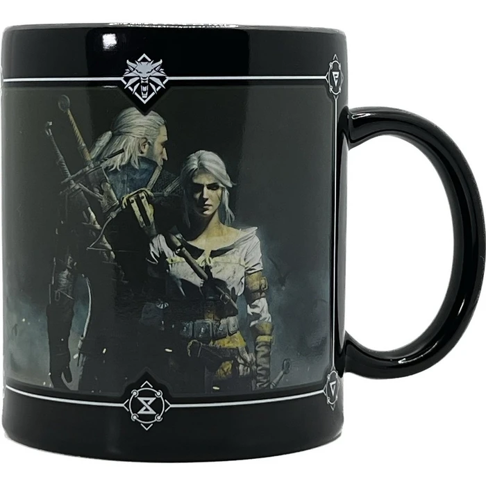 Κούπα Κεραμική Cenega Good Loot The Witcher 3 Art Heat Reveal - Geralt & Ciri 480 ml Black