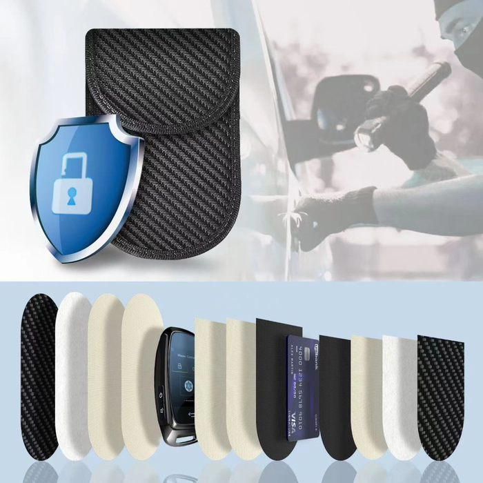 Tech-Protect KLR100 faraday cage Pouch Keyless RFID Signal Blocker Case Carbon