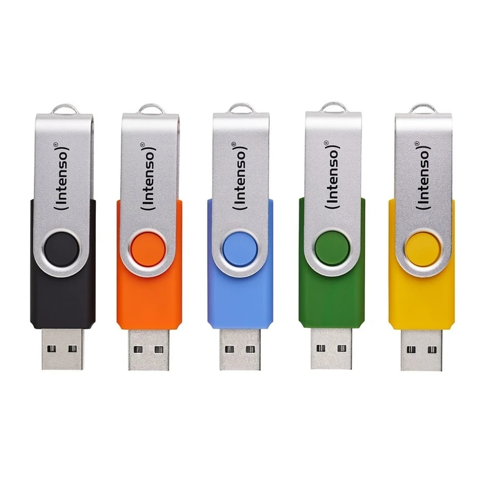 USB Flash 256GB Intenso Office Line 3.2 Multipack x5 bunt