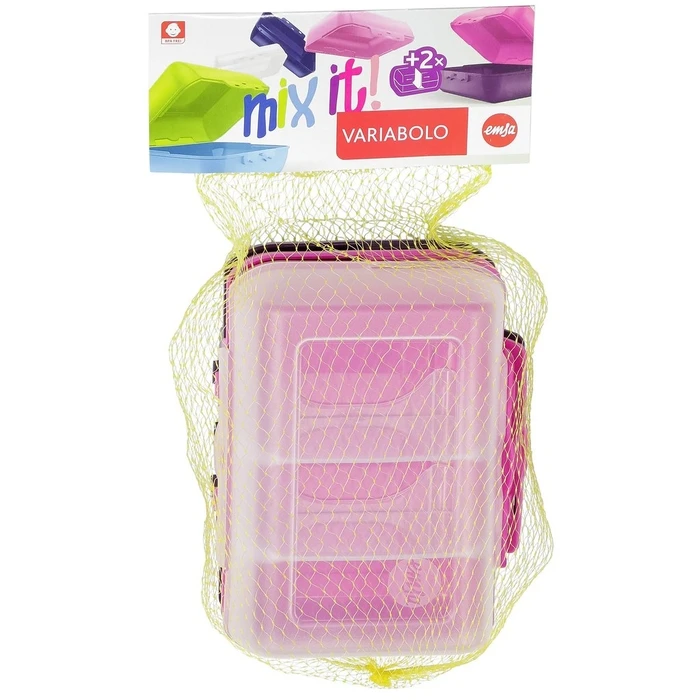 Δοχείο Φαγητού Emsa Variabolo 4-pieces Girls-Set pink 517052