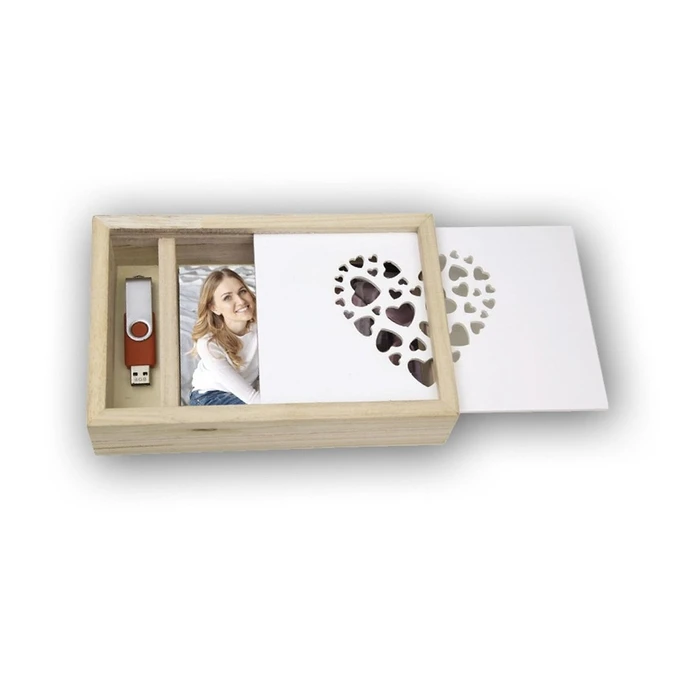 Διακοσμητικό ZEP Love Box USB 15x20 Wood for Photos and Stick CZ1268