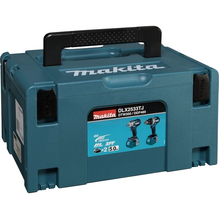 Σετ Εργαλείων Makita DLX2533TJ Cordless DDF489 + DTW300 + 2x5Ah + Makpac