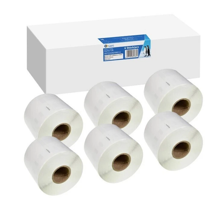 Αυτοκόλλητες Ετικέτες Ρολό 6x G&G 54mm x 101mm sw Komp. m. Dymo S0722430/ 99014