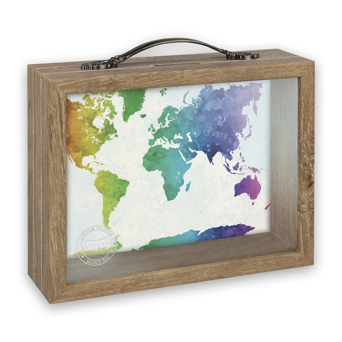 Κουμπαράς ZEP Jacob 6,5x21 Wood/Glass Savings Box RM4545