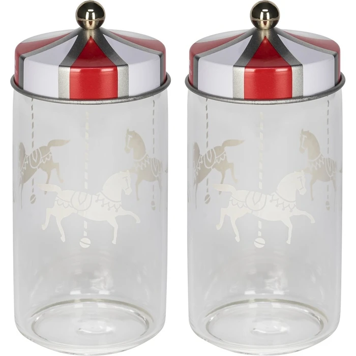 Δοχεία Αποθήκευσης Alessi Circus Set of 2 Spice Jars MW68S2