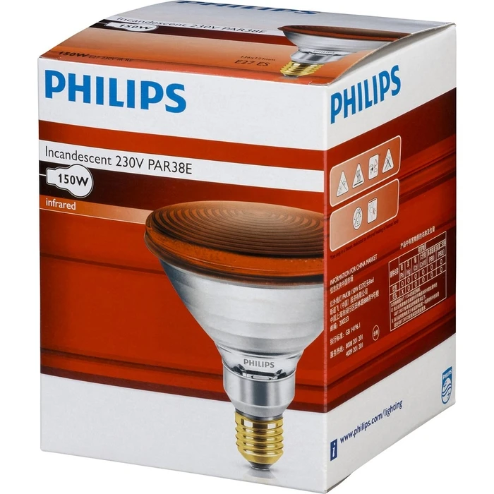 Λάμπα Υπερύθρων Philips PAR38 IR 150W E27 230V Red