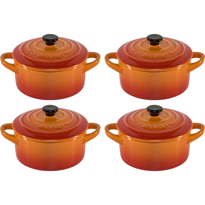Σετ Κατσαρόλες Le Creuset Stoneware Set of 4 petite 10x5cm volcan.