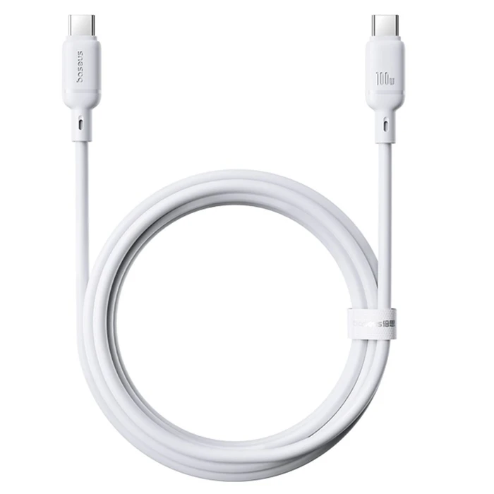 Καλώδιο USB Baseus Silky Series cable Type-C 100W 2m Cluster White