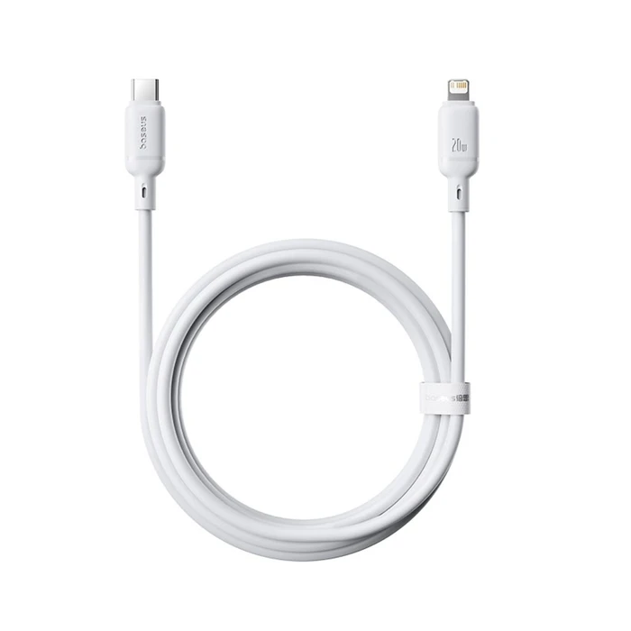 Καλώδιο USB Baseus Silky Series cable Type-C on iP 20W 2m Moon White