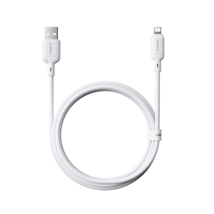 Καλώδιο USB Baseus Silky Series cable USB on iP 2.4A 2m White