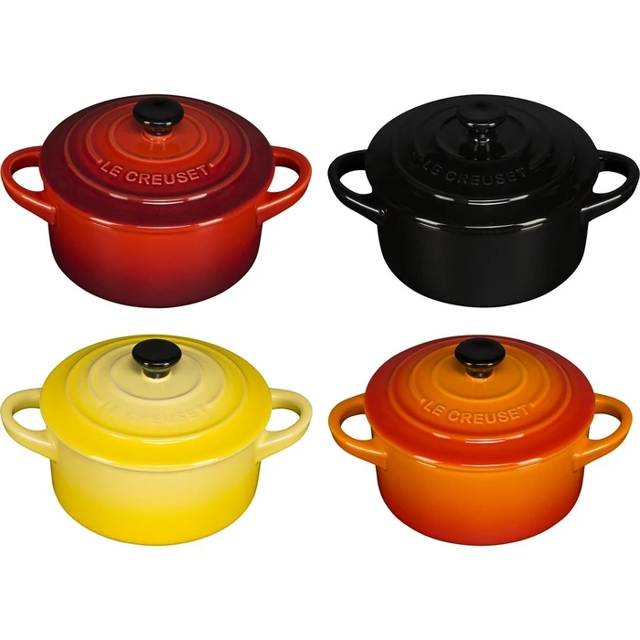 Σετ Κατσαρόλες Le Creuset Stoneware Set of 4 petite 10x5cm red