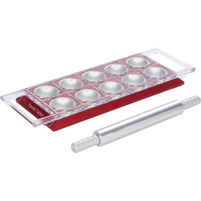 Πλάστης Φύλλου/Ζυμαρικών Marcato Ravioli Tablet Red Ravioliform