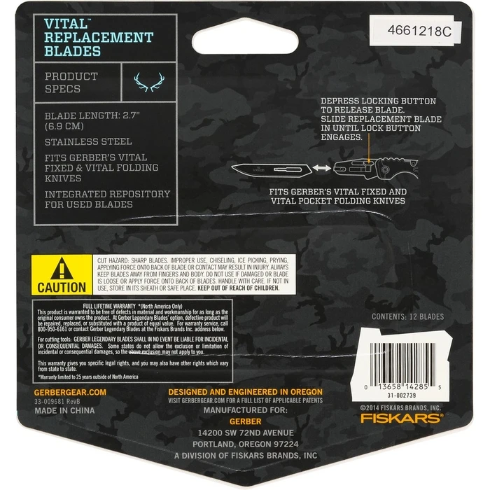 Πολυεργαλείο Gerber Vital Blades f. Vital Pocket Folder EAB