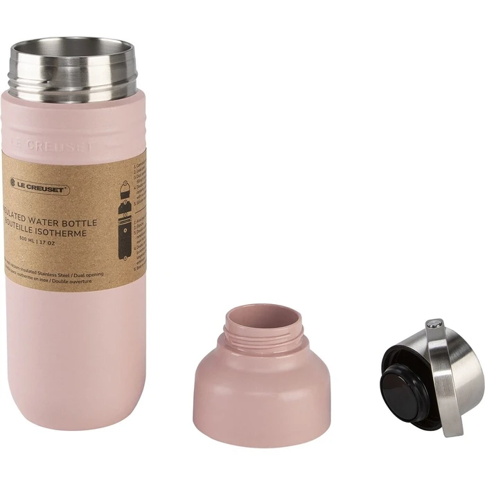 Θερμός Le Creuset Trinkflasche On The Go shell pink 500 ml
