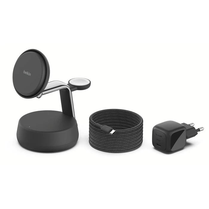 Ασύρματος Φορτιστής Belkin UltraCharge Pro 25W Qi2 mag.3-in-1 Ladest.sw. WIZ040kqCH