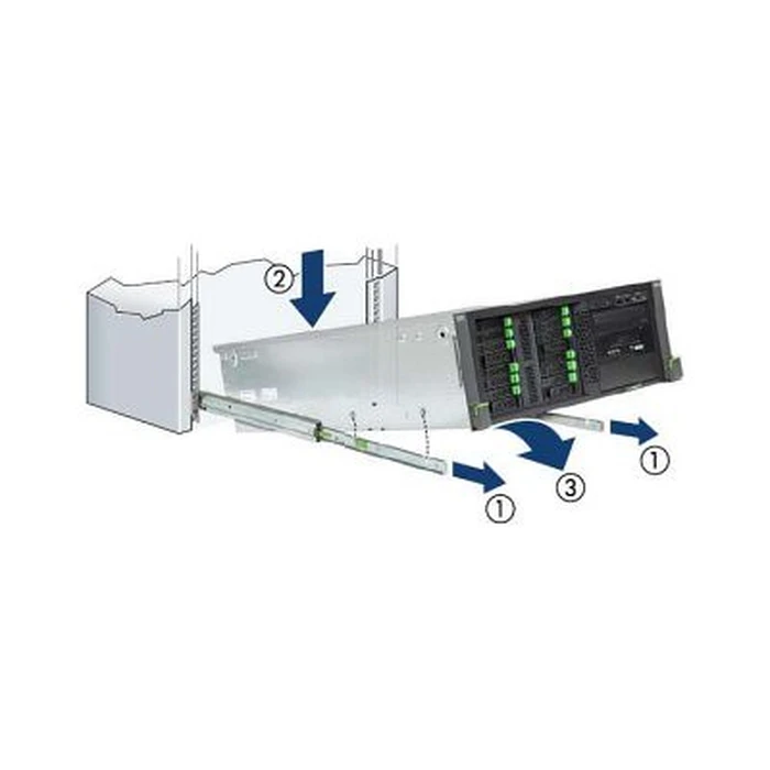 Αξεσουάρ Για Καμπίνα Δικτύου Fujitsu - rack rail kit - drop-in