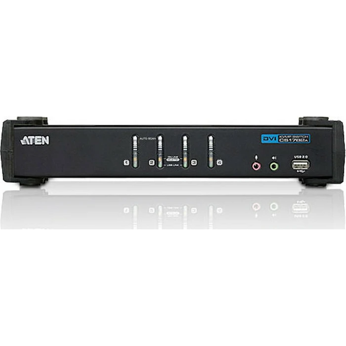 KVM Switch Aten CubiQ CS1764A - audio - 4 ports
