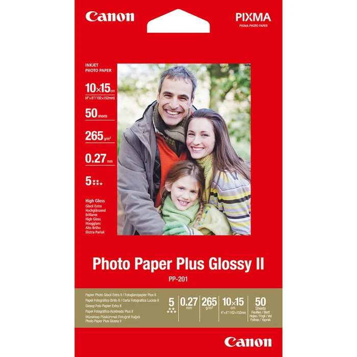 Φωτογραφικά Χαρτιά Canon Photo Paper Plus Glossy II PP-201