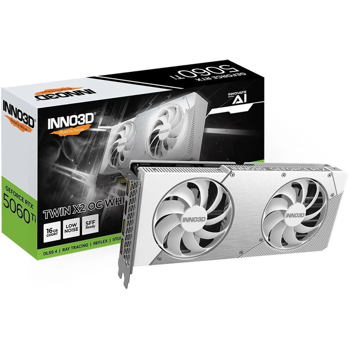 Κάρτα Γραφικών Inno3D GeForce RTX 5060 Ti 16GB TWIN X2 OC - white