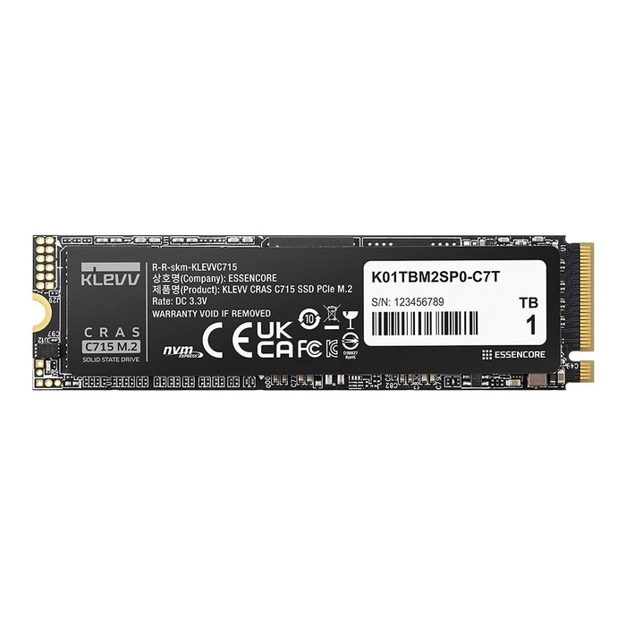 Σκληρός Δίσκος M.2 SSD 1TB SSD Klevv C715 PCIe Gen3x4