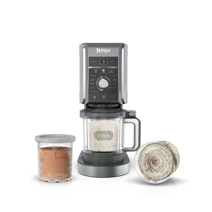 Παγωτομηχανή Ninja (NC502EU) Creami Deluxe 10-in1 Black Silver