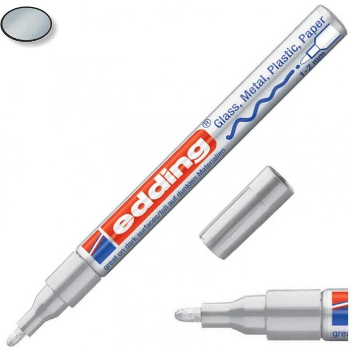 Μαρκαδόρος Edding 751 Paint Marker Silver (4-751054)